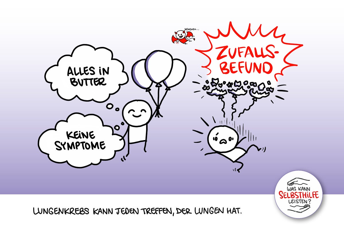 Für viele Patienten kommt die Diagnose ALK-positiver Lungenkrebs ziemlich unvermittelt und unerwartet. Um den Anfangsschock der Diagnose besser zu bewältigen, können Selbsthilfegruppen oder psychoonkologische Beratungsstellen unterstützen. Dort finden Sie Tipps zum Umgang mit der Diagnose und vor allem andere Menschen, die Vergleichbares durchmachen wie Sie. Nehmen Sie diese Hilfe und den Austausc